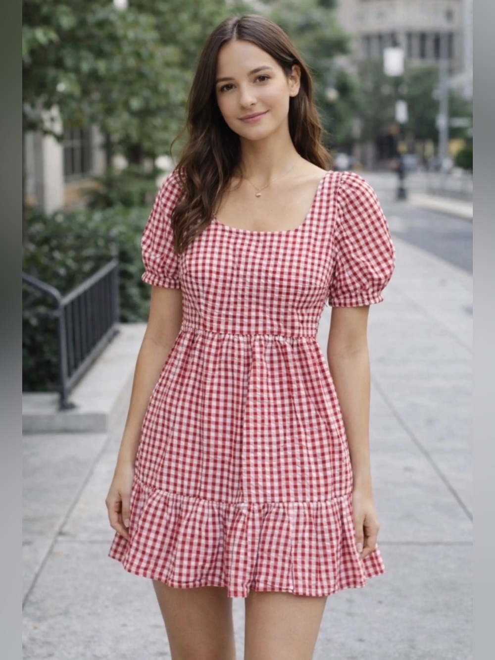 Loft Gingham Dress